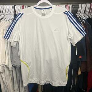 Adidas Formotion ClimaCool Training T-Shirt White & Blue - Large